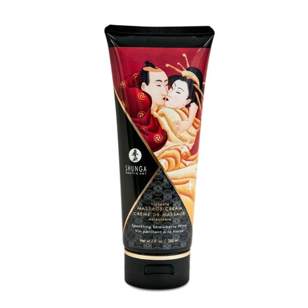Picture of SHUNGA EDIBLE MASSAGE CREAM SPARKLING STRAWBERRY