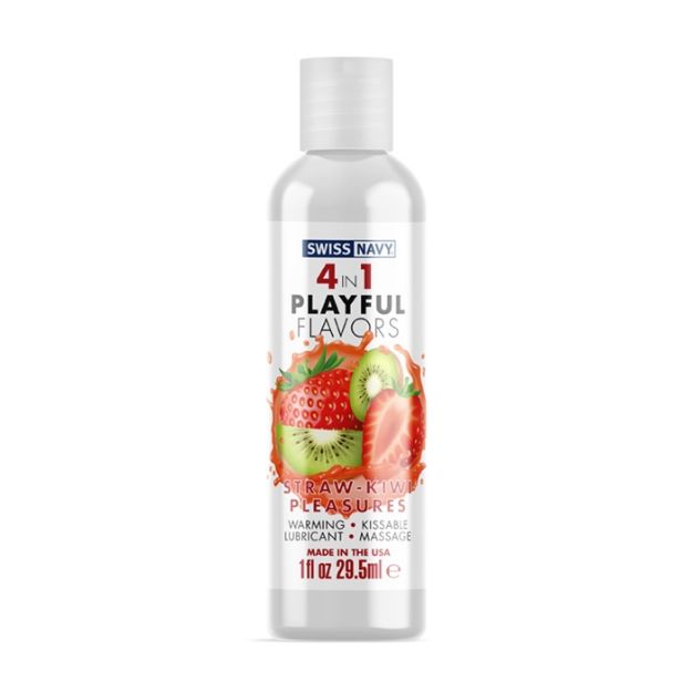 Picture of SWISS NAVY 4 In 1 Strawberry/Kiwi Pleasure 1oz