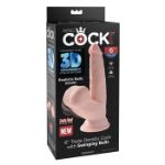 Picture of King Cock  6" Triple Density Cock / Swinging Balls Light