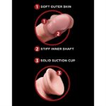 Picture of King Cock  6" Triple Density Cock / Swinging Balls Light