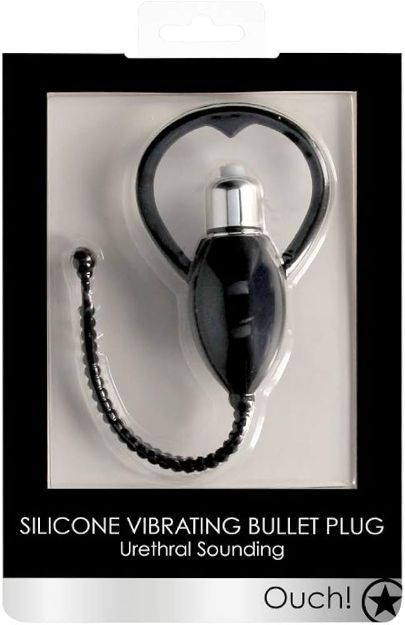 Picture of OUCH! SILICONE VIBRATING BULLET PLUG URETHRAL SOUNDING