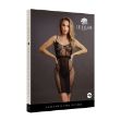 Picture of LE DESIR FISHNET & LACE DRESS - OS BLACK