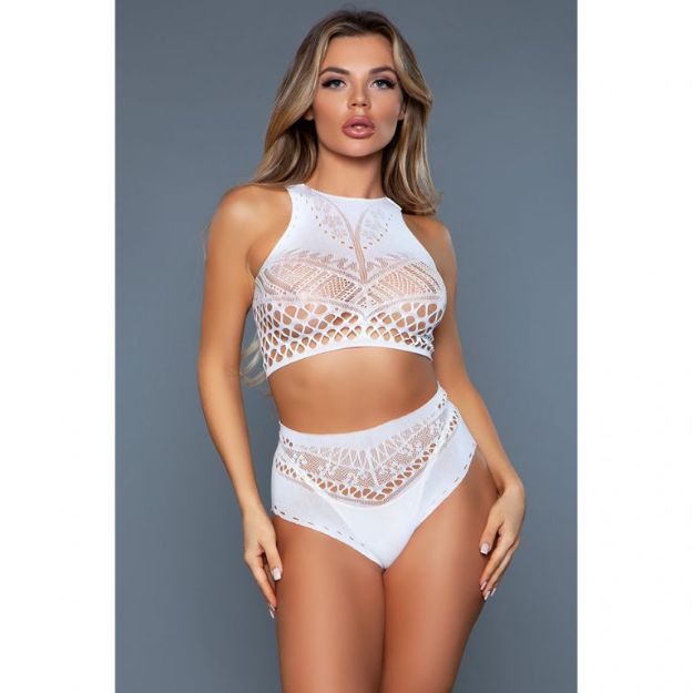 Picture of BE WICKED RING MY BELL 2PC SET - OS WHITE