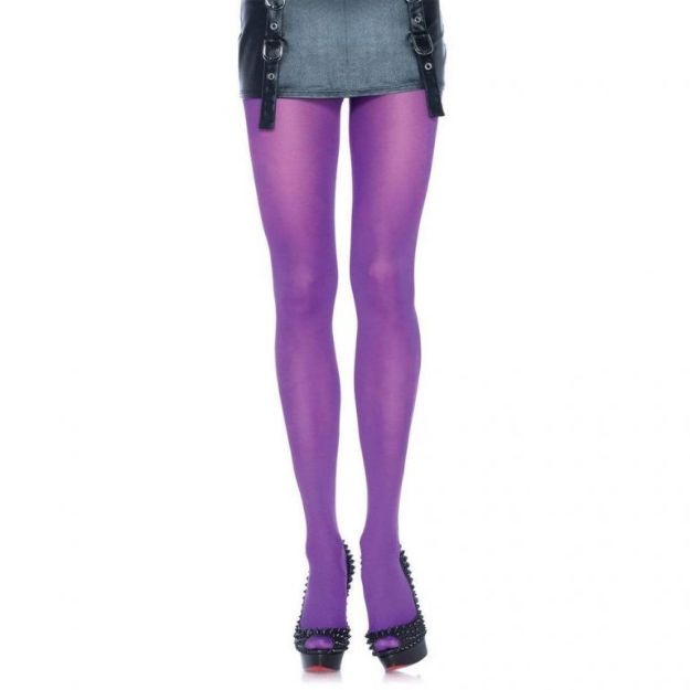 Picture of LEG AVENUE NYLON TIGHTS - PURPLE O/S