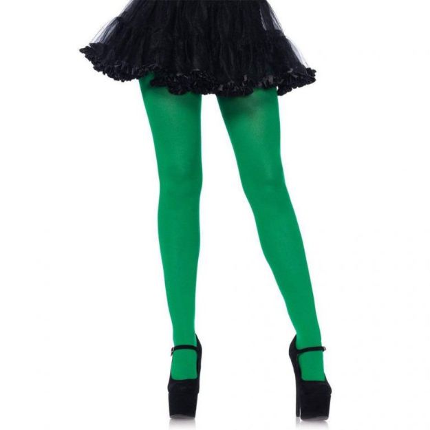 Picture of LEG AVENUE NYLON TIGHTS - GREEN O/S