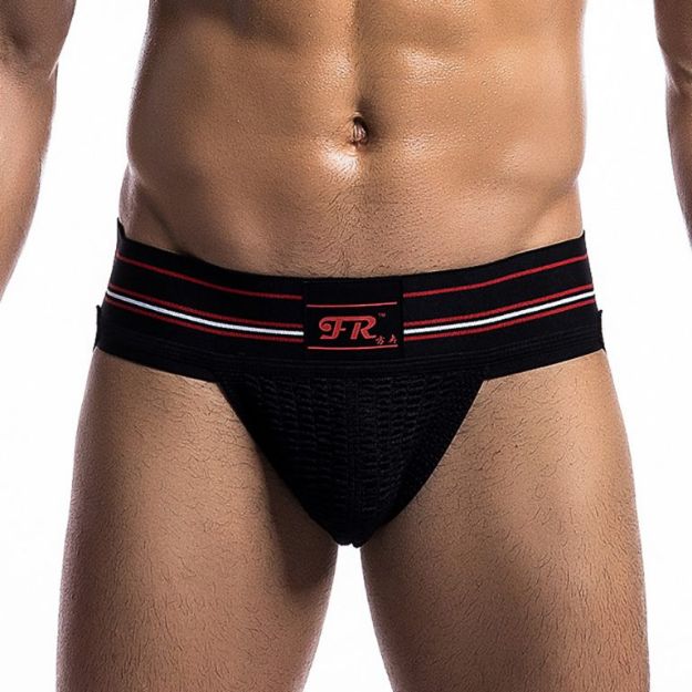 Picture of JOCKSTRAP 3" STRIPE BAND BLACK - M