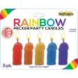 Picture of RAINBOW PECKER PARTY CANDLES 5PK