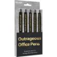 Picture of OUTRAGEOUS OFFICE PENS 5PK