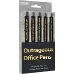 Picture of OUTRAGEOUS OFFICE PENS 5PK