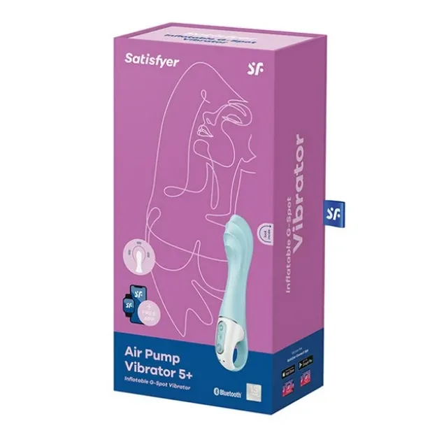 Picture of SATISFYER AIR PUMP VIBRATOR 5+ BLUE