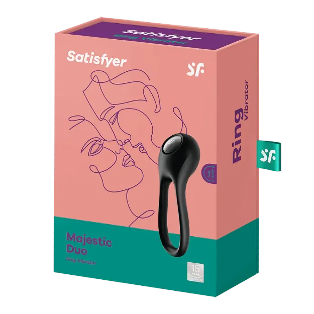 Picture of SATISFYER MAJESTIC DUO RING-BLACK
