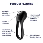 Picture of SATISFYER MAJESTIC DUO RING-BLACK