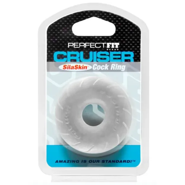 Picture of SILASKIN CRUISER COCK RING- CLEAR