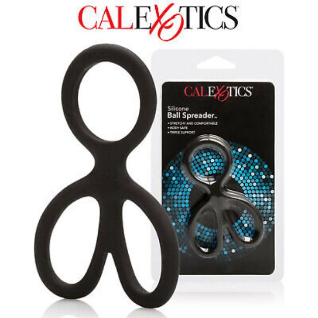 Picture of CALEXOTICS SILICONE BALL SPREADER - BLACK