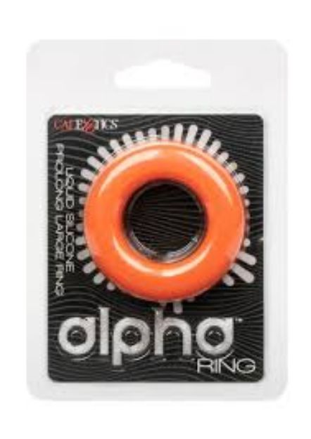 Picture of ALPHA LIQUID SILICONE PROLONG RING - L ORANGE