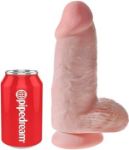 Picture of KING COCK CHUBBY W/BALLS  9" - FLESH