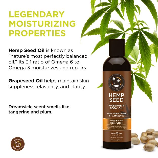 Picture of HEMP SEED MASSAGE OIL - DREAMSICLE 2OZ