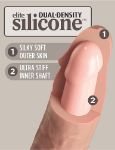 Picture of KING COCK ELITE 6" DUAL DENSITY VIBE COCK LIGHT