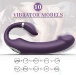 Picture of TRACY'S DOG DOUBLE-ENDED C-SHAPE DILDO VIBRATOR