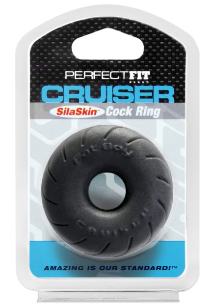 Picture of SILASKIN CRUISER COCK RING- BLACK