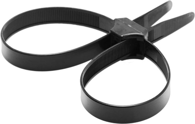 Picture of MASTER SERIES BLACK ZIP TIE POLICE CUFFS - 5PCK
