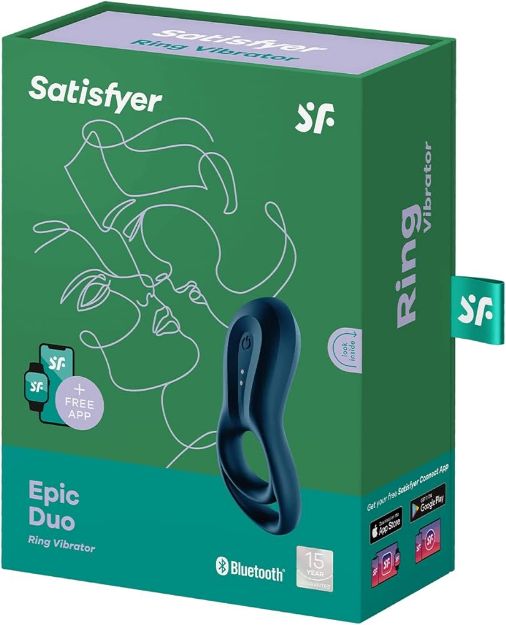 Picture of SATISFYER EPIC DUO RING-DARK BLUE