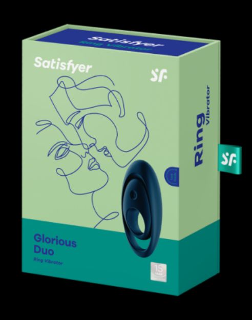 Picture of SATISFYER GLORIOUS DUO RING-DARK BLUE
