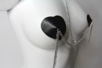 Picture of DOMINATRIX NIPPLICIOUS PASTIES & NECKLESS - BLACK