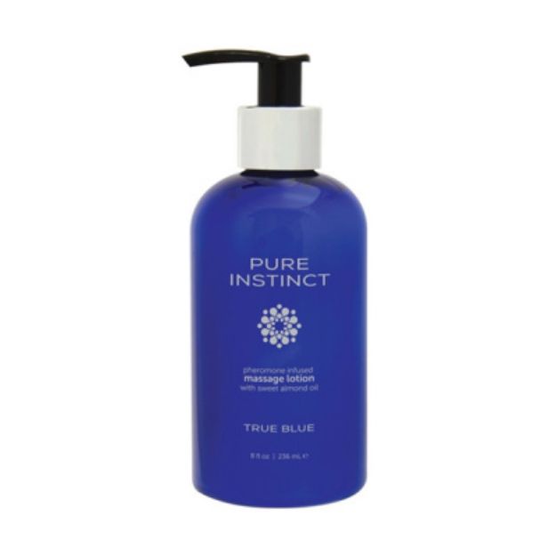 Picture of PURE INSTINCT PHEROMONE MASSAGE LOTION TRUE BLUE 8 OZ