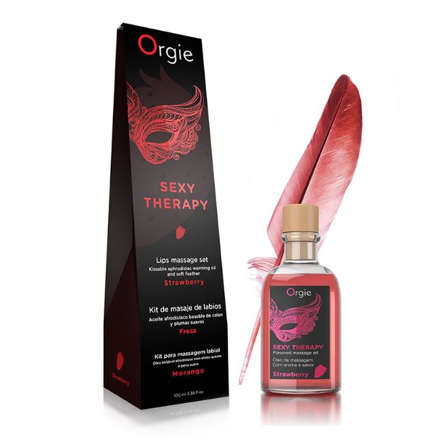 Picture of ORGIE WARMING KISSABLE MASSAGE SET - 100ML STRAWBERRY