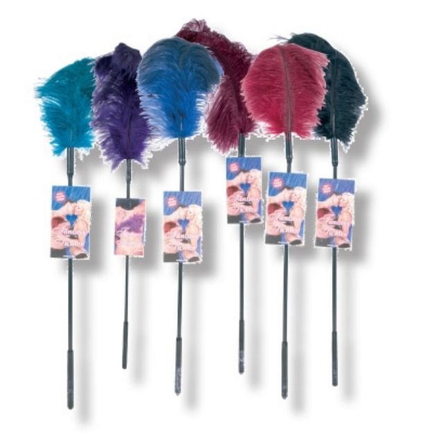 Picture of OSTRICH FEATHER TICKLERS - TURQUOISE