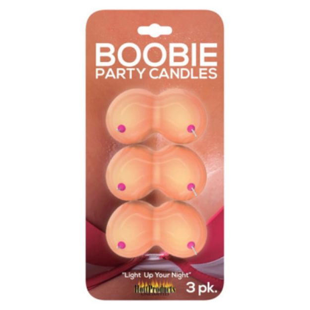 Picture of BOOBIE PARTIE CANDLES 3PK