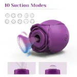 Picture of TRACY'S DOG ROSE VIBRATOR - PURPLE