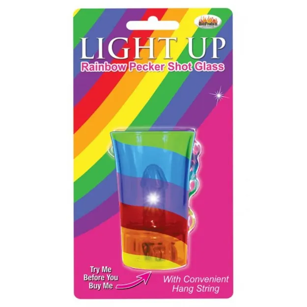Picture of LIGHT UP RAINBOW PECKER SHOT GLASS