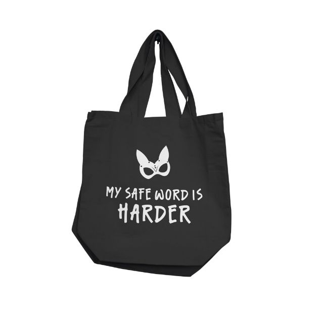 Picture of My Safe Word Is s Harder Tote Bag