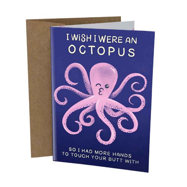 Picture of Card - I Wish I Were An Octopus