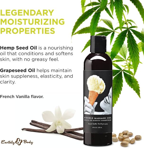 Picture of Edible Massage French Vanilla Oil 2oz