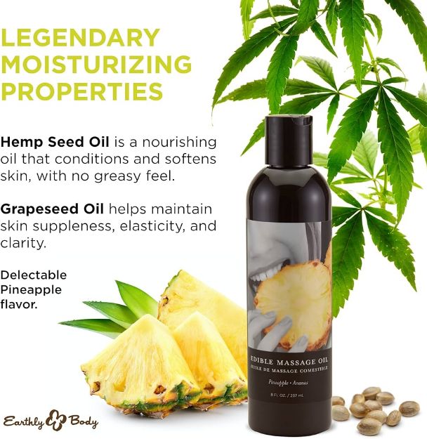Picture of Edible Massage Oil Pineapple 2oz