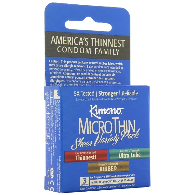 Picture of Kimono Condoms MicroThin Variety 3pk
