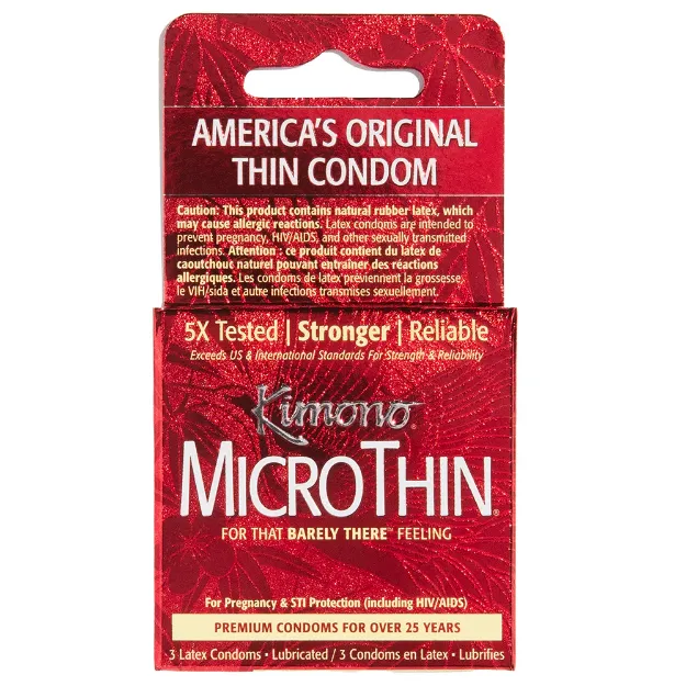 Picture of Kimono Condoms MicroThin Barely There 3pk