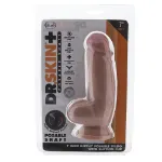 Picture of Dr. Skin Posable Shaft Girthy 7" Vanilla