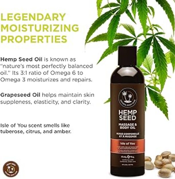 Picture of Hemp Seed Massage Oil Isle Of You 8oz