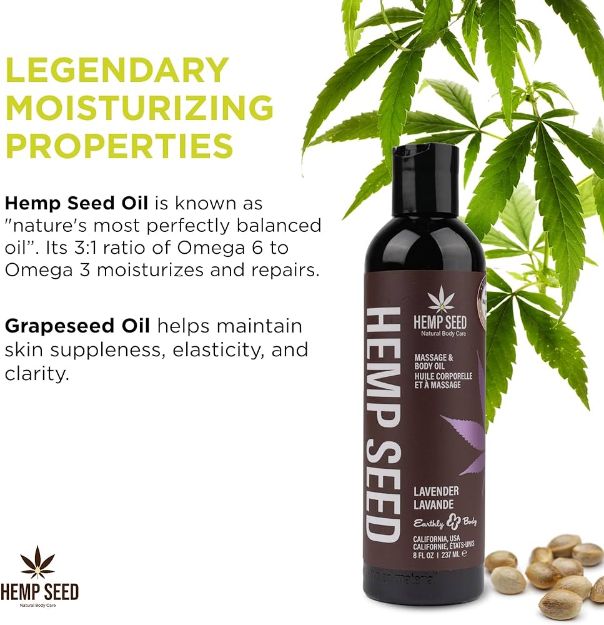 Picture of Hemp Seed Massage Oil Lavender 2oz