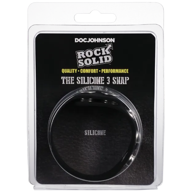 Picture of Rock Solid The Silicone 5 Snap Black
