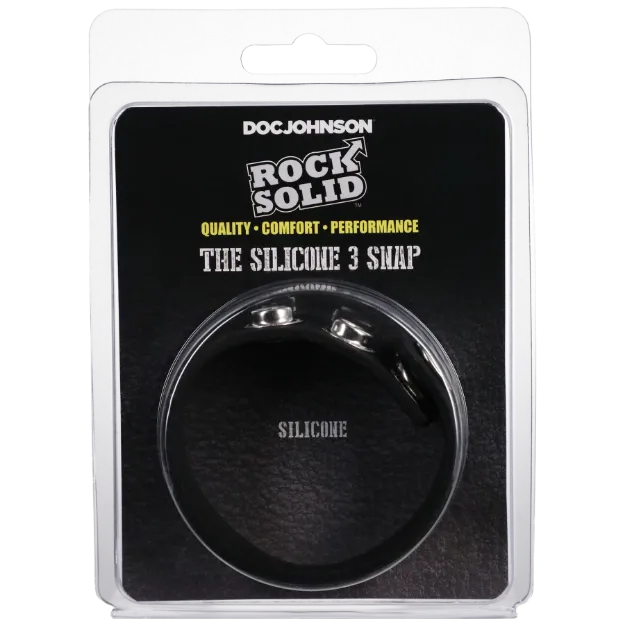 Picture of Rock Solid The Silicone 3 Snap Black