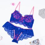 Picture of Simply Seductive - 2pc Set Under Lace with Lace - Blue - Medium