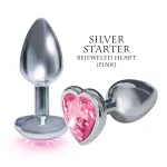 Picture of The Silver Starter Plug Hearts Pink