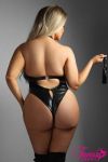 Picture of WET LOOK CROC TEDDY PLUS SIZE
