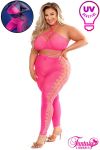 Picture of LOOK 2PC GLOW BODYSTOCKING PLUS SIZE