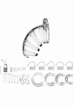 Picture of Shots - ManCage - Model 02 - Chastity - 3.5" - Cock Cage - Transparent